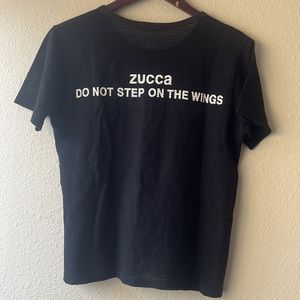 Vintage 90’s CABANE de Zucca Black Mesh T shirt